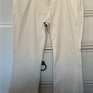 Cream Straight-Leg Pants